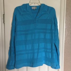 Sahalie thin aqua and so comfy hoodie